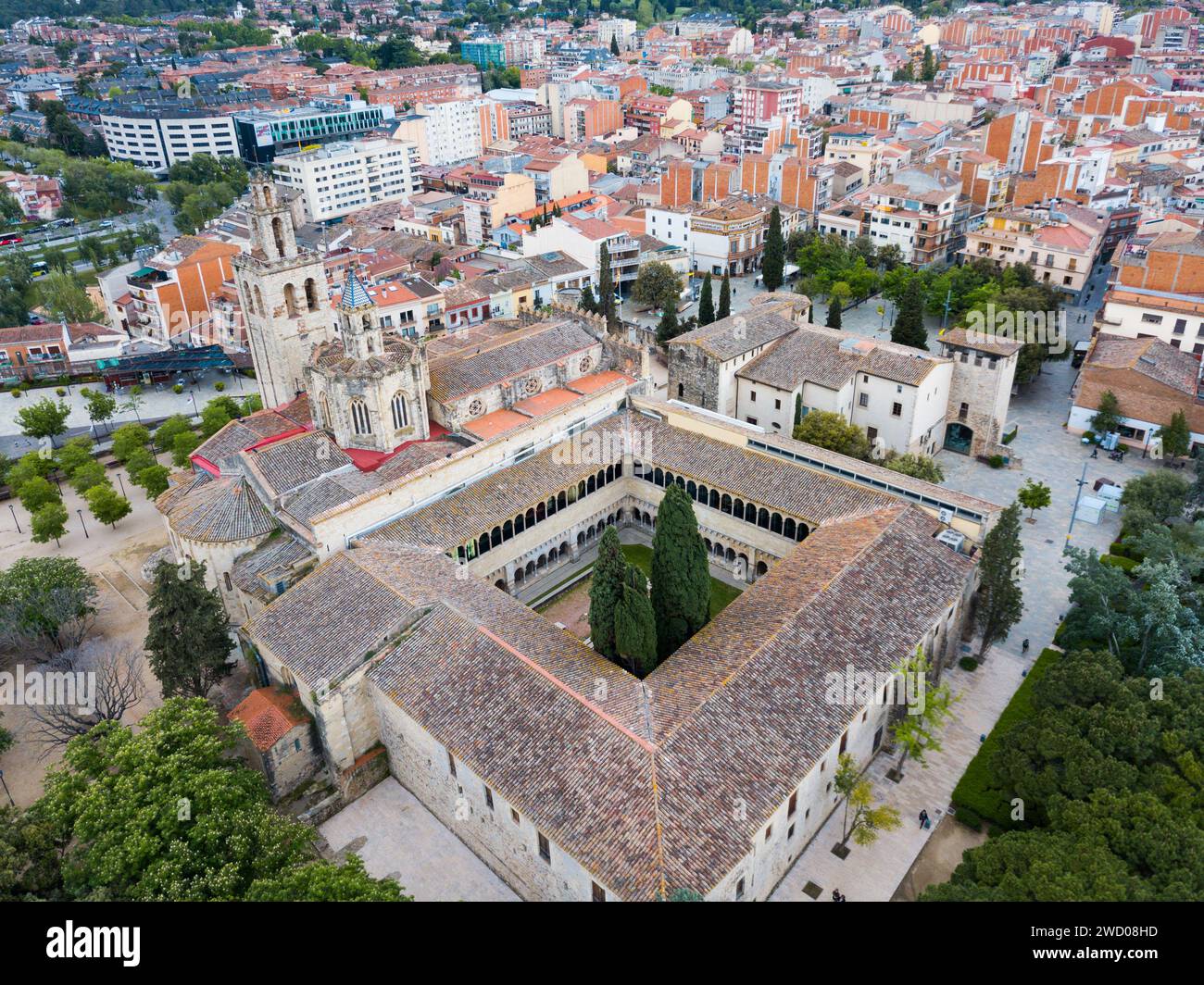 Kloster Sant Cugat Stockfoto