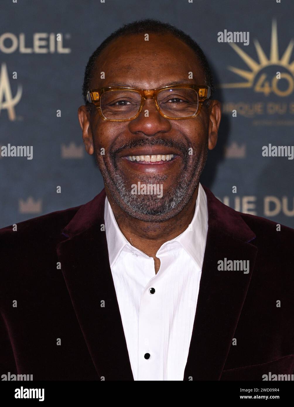 London, Großbritannien. Januar 2024. Sir Lenny Henry kommt bei der europäischen Premiere von Alegria des Cirque du Soleil in Einem neuen Licht in der Royal Albert Hall in London an. Quelle: Doug Peters/EMPICS/Alamy Live News Stockfoto