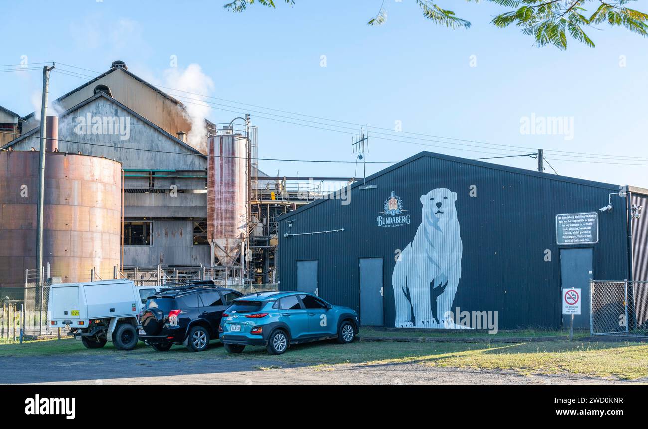 Bundaberg, Queensland, Australien - Gebäude der Bundaberg Rum-Brennerei Stockfoto