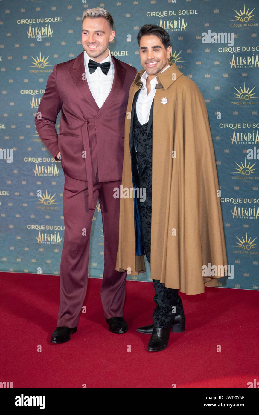 London, Großbritannien. Januar 2024. Im Bild: Ranj Singh, Dr. Ranj nimmt an der europäischen Premiere von Cirque du Soleil's „ALEGRIA – in Einem neuen Licht“ in der Royal Albert Hall Teil. Quelle: Justin Ng/Alamy Live News Stockfoto