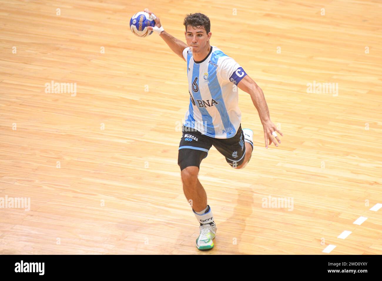 Diego Simonet (Argentinien). Torneo Sur-Centro Handball. Buenos Aires, Argentinien Stockfoto