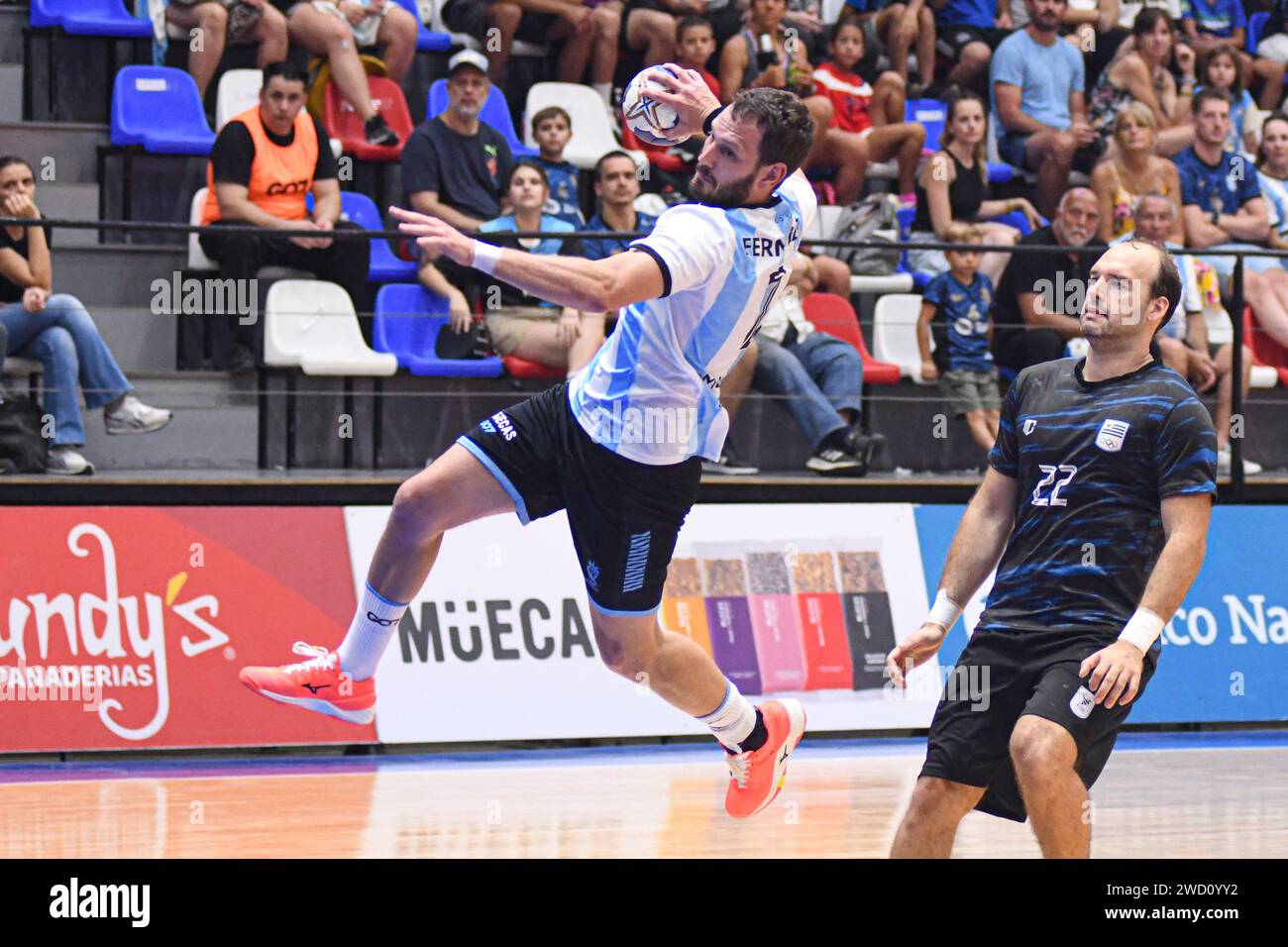 Federico Fernández (Argentinien). Torneo Sur-Centro Handball. Buenos Aires, Argentinien Stockfoto