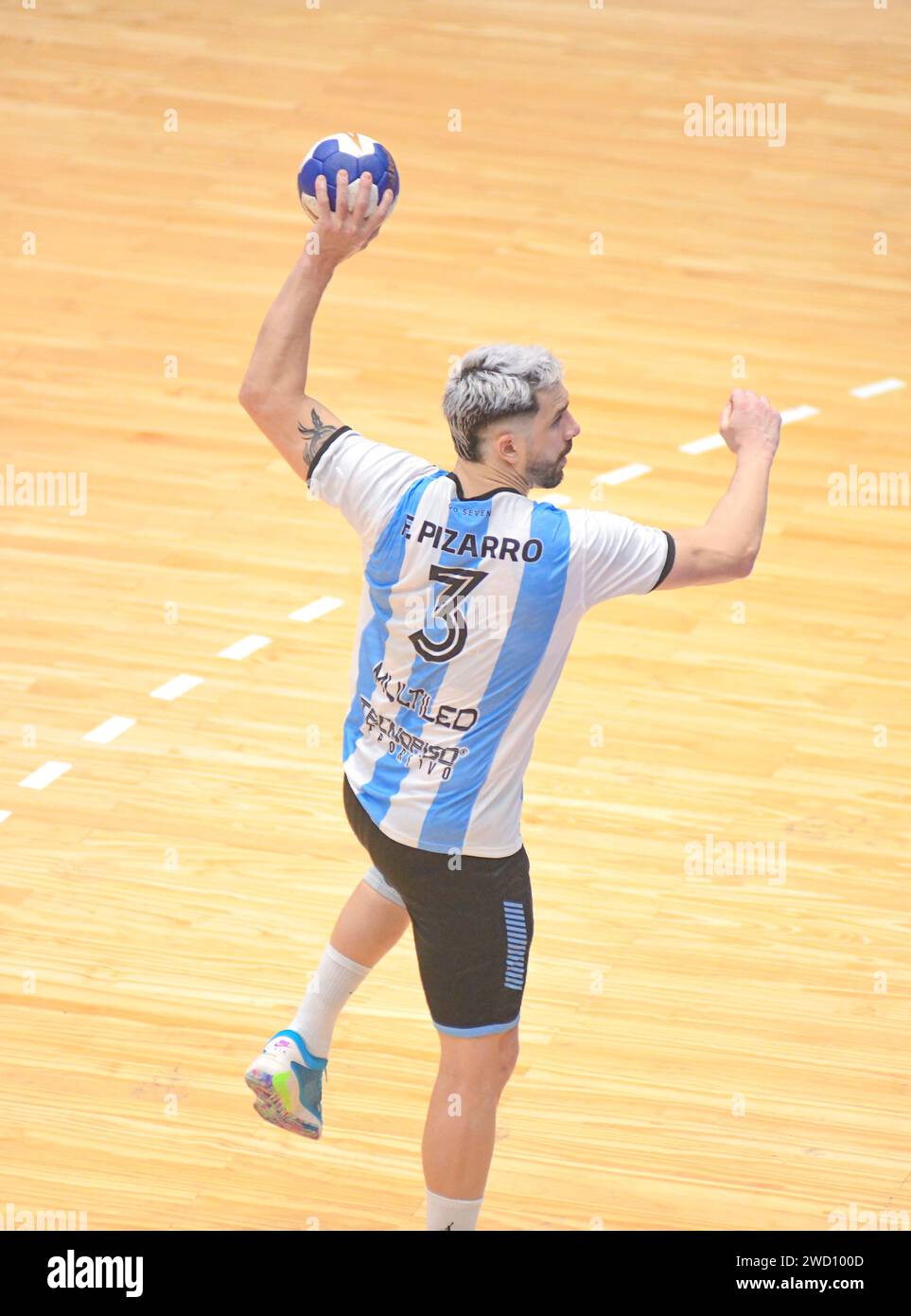 Federico Pizarro (Argentinien). Torneo Sur-Centro Handball. Buenos Aires, Argentinien Stockfoto