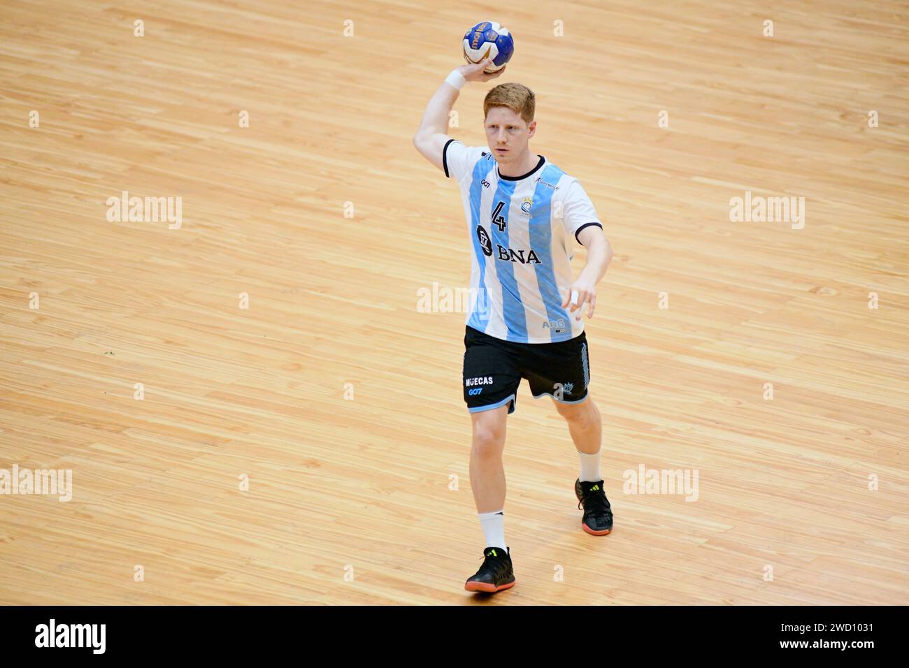 Nicolas Bono (Argentinien). Torneo Sur-Centro Handball. Buenos Aires, Argentinien Stockfoto