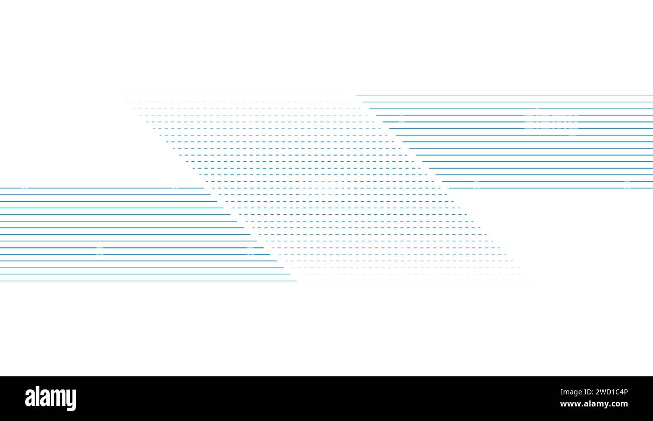 Abstrakter futuristischer technischer Hintergrund mit Linien und gepunkteten Linien. Vector Digital Art Design Stock Vektor