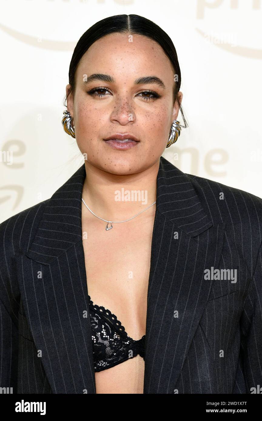 Karena Evans bei der Premiere der Amazon Prime Video Serie Mr. & Mrs. Smith im Curzon Mayfair. London, 17.01.2024 *** Karena Evans bei der Premiere der Amazon Prime Videoserie Mr Mrs Smith im Curzon Mayfair London, 17 01 2024 Foto:XS.xVasx/xFuturexImagex smith 4111 Stockfoto