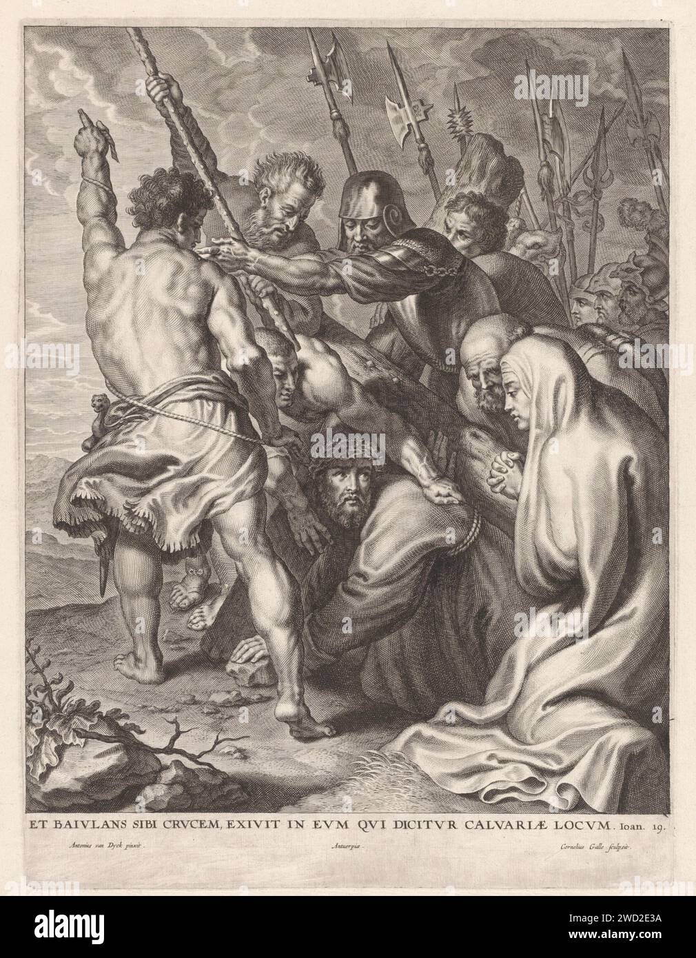 Römischer Dichter 39 Bis 65 Nach Christus Kreuzung, Cornelis Galle (I), nach Anthony Van Dyck, 1586–1650 Druck