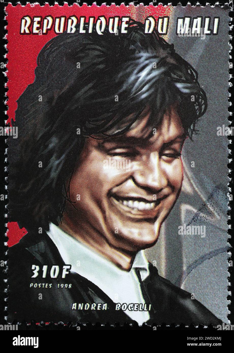 Opernsängerin Andrea Bocelli auf Mali Stockfoto