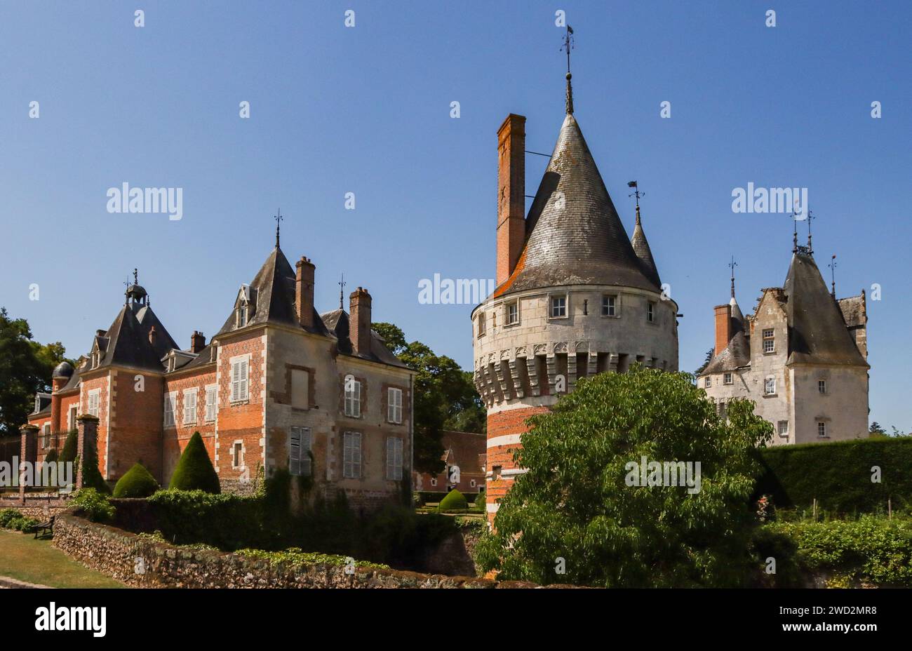 Castle, Frazé, Département Eure-et-Loir, Region Centre-Val de Loire, Frankreich Stockfoto