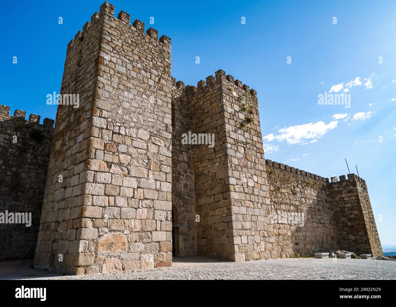 Mittelalterliche Burg von Trujillo, Extremadura, Spanien Stockfoto