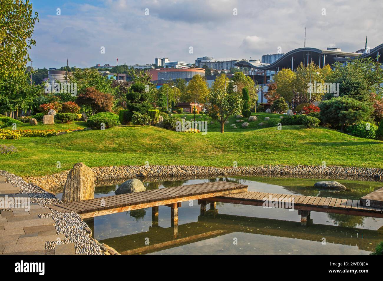 Blick auf den Eyof Park in Trabzon. Türkei Stockfoto