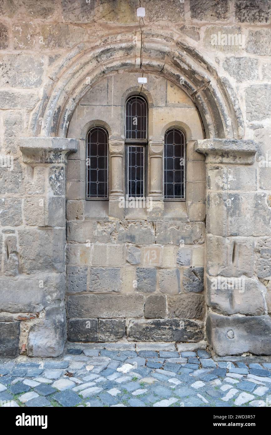 Detail der Ägidiikirche in Quedlinburg, Sachsen-Anhalt Stockfoto