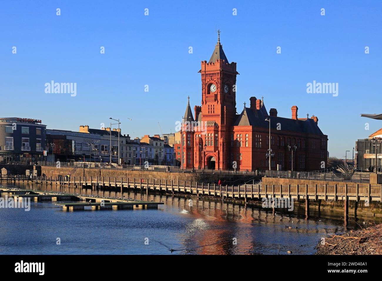 Pierhead Building, Cardiff Bay, Aufgenommen Im Januar 2024 Stockfoto