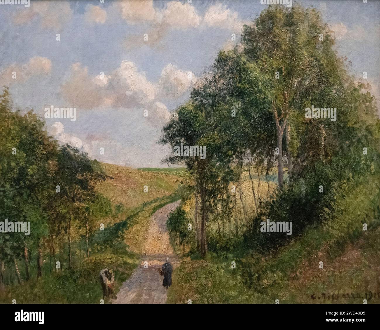 Camille Pissarro: "Eine Landschaft in Barneville, Mittag" (1900) Stockfoto