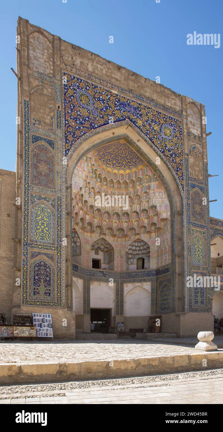 Abdulaziz-Khan-Madrasa in Buchara. Usbekistan Stockfoto