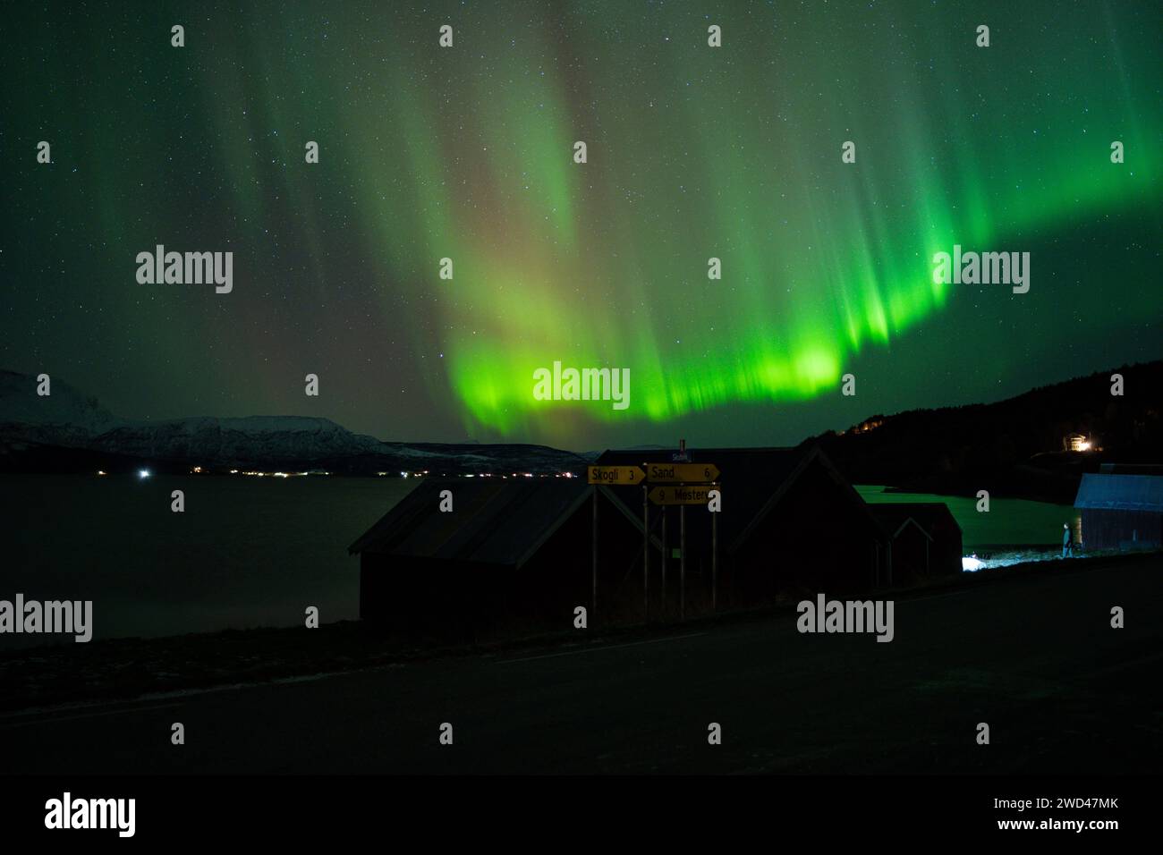 Nordlichter in Norwegen Stockfoto