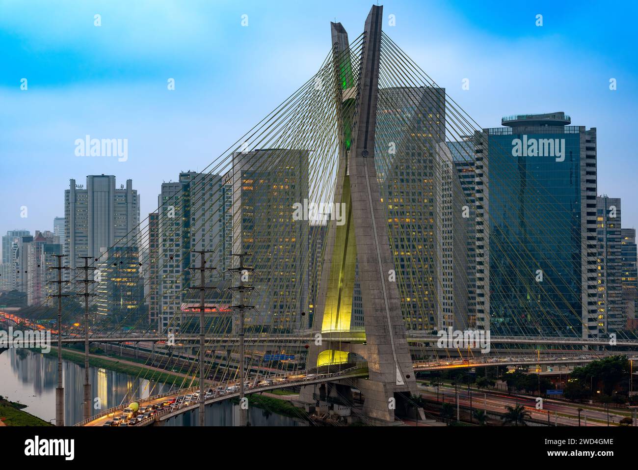 Skyline von Sao Paulo, Brasilien Stockfoto