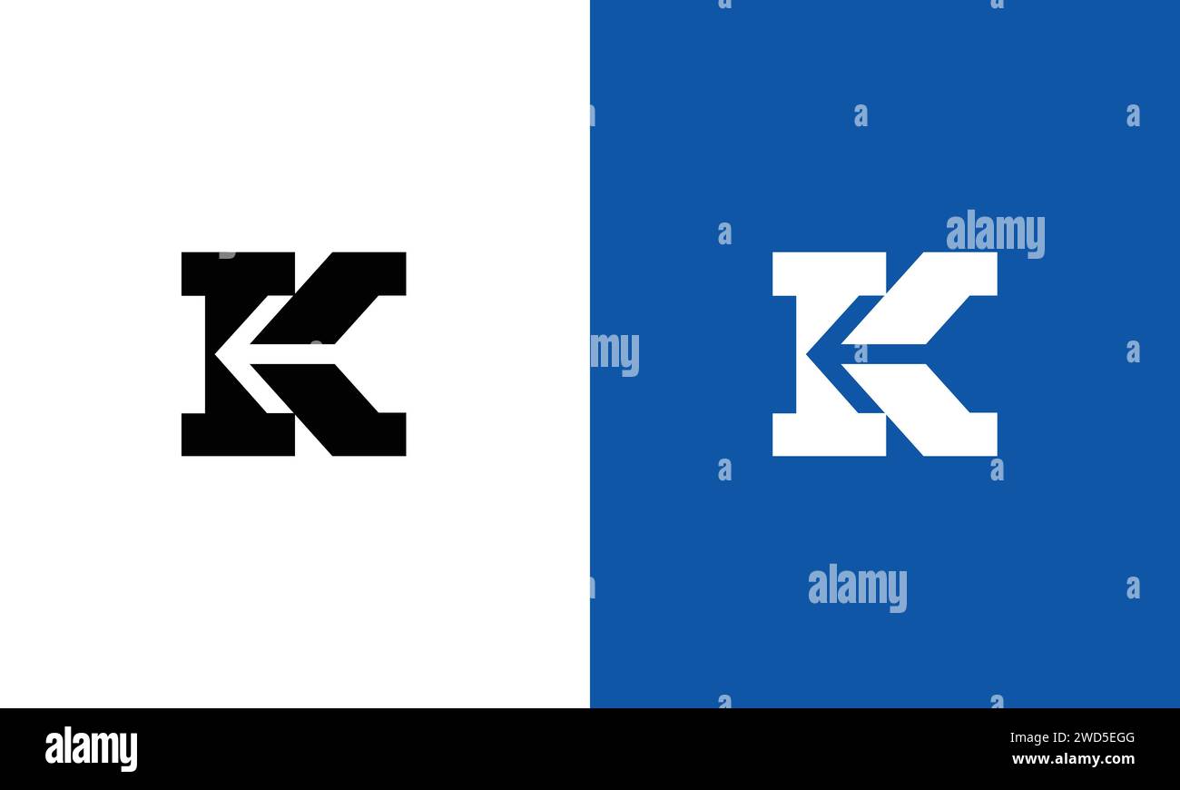 Design-Vorlage mit dem Logo „Letter K“ Stock Vektor