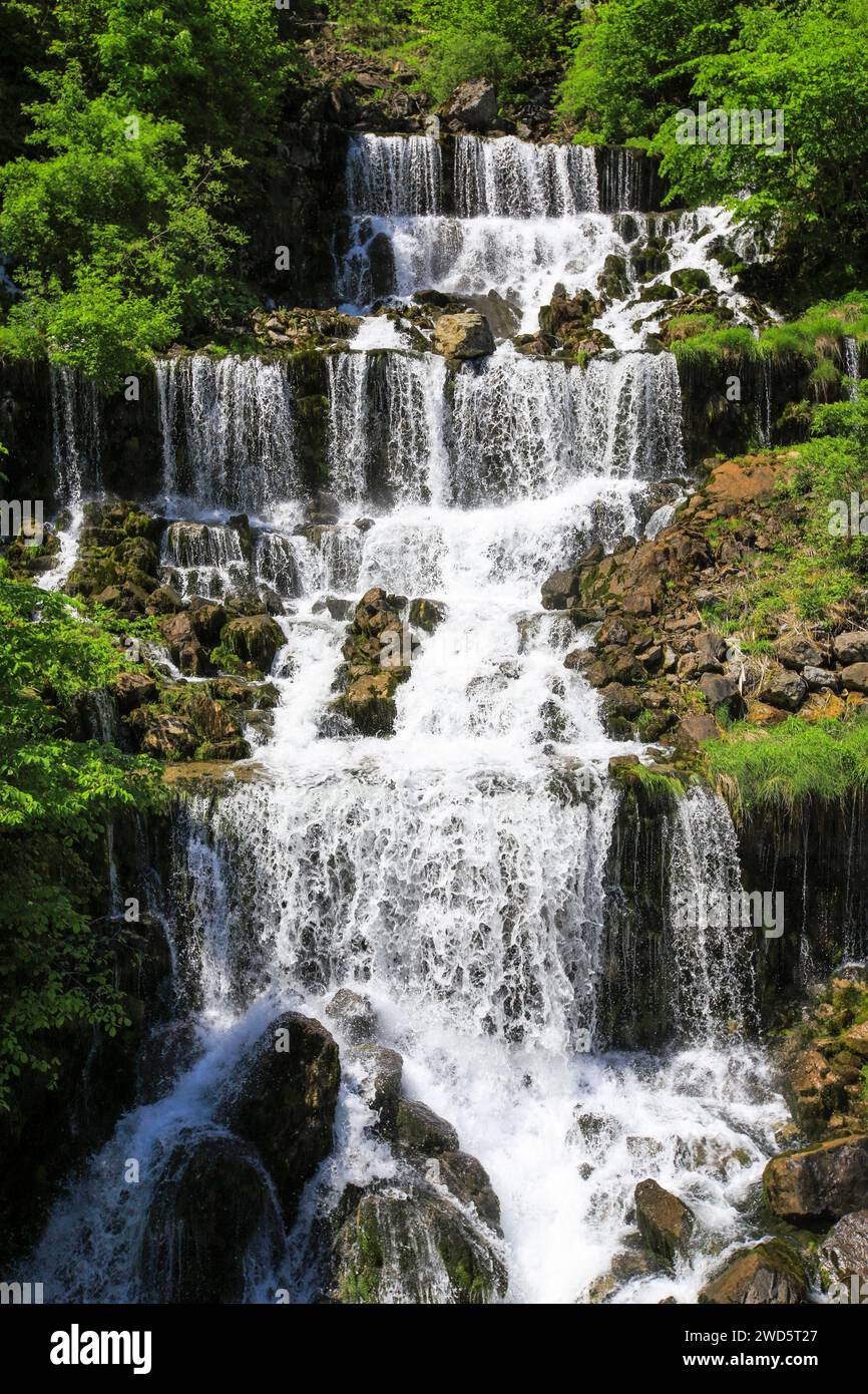 Wasserfall, Glarus, Schweiz Stockfoto