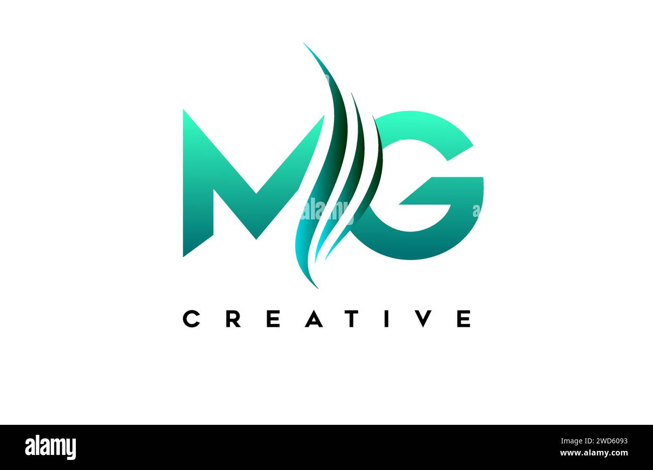 MG mg Alphabet Letter Logo Design Idee Konzept für Geschäft oder persönliche Marke Identität Icon Vektor Illustration. Stock Vektor