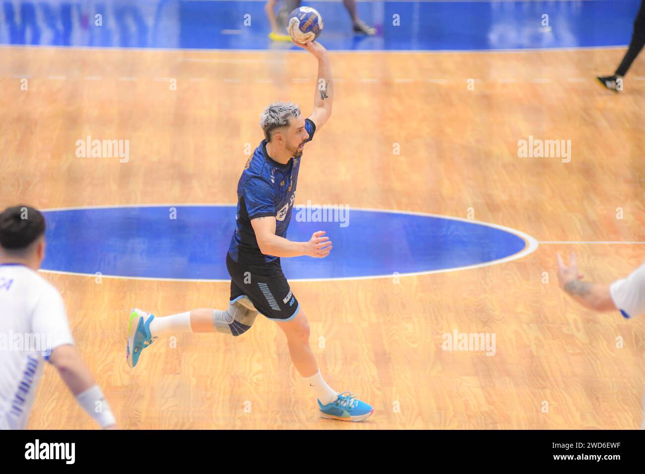 Federico Pizarro (Argentinien). Torneo Sur-Centro Handball. Buenos Aires, Argentinien Stockfoto