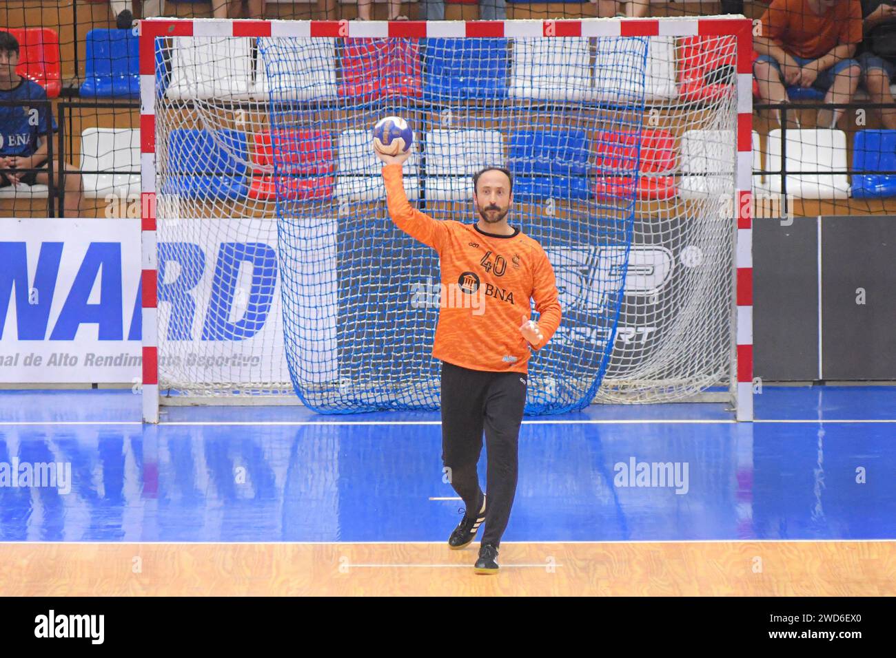 Leonel Maciel (Argentinien). Torneo Sur-Centro Handball. Buenos Aires, Argentinien Stockfoto
