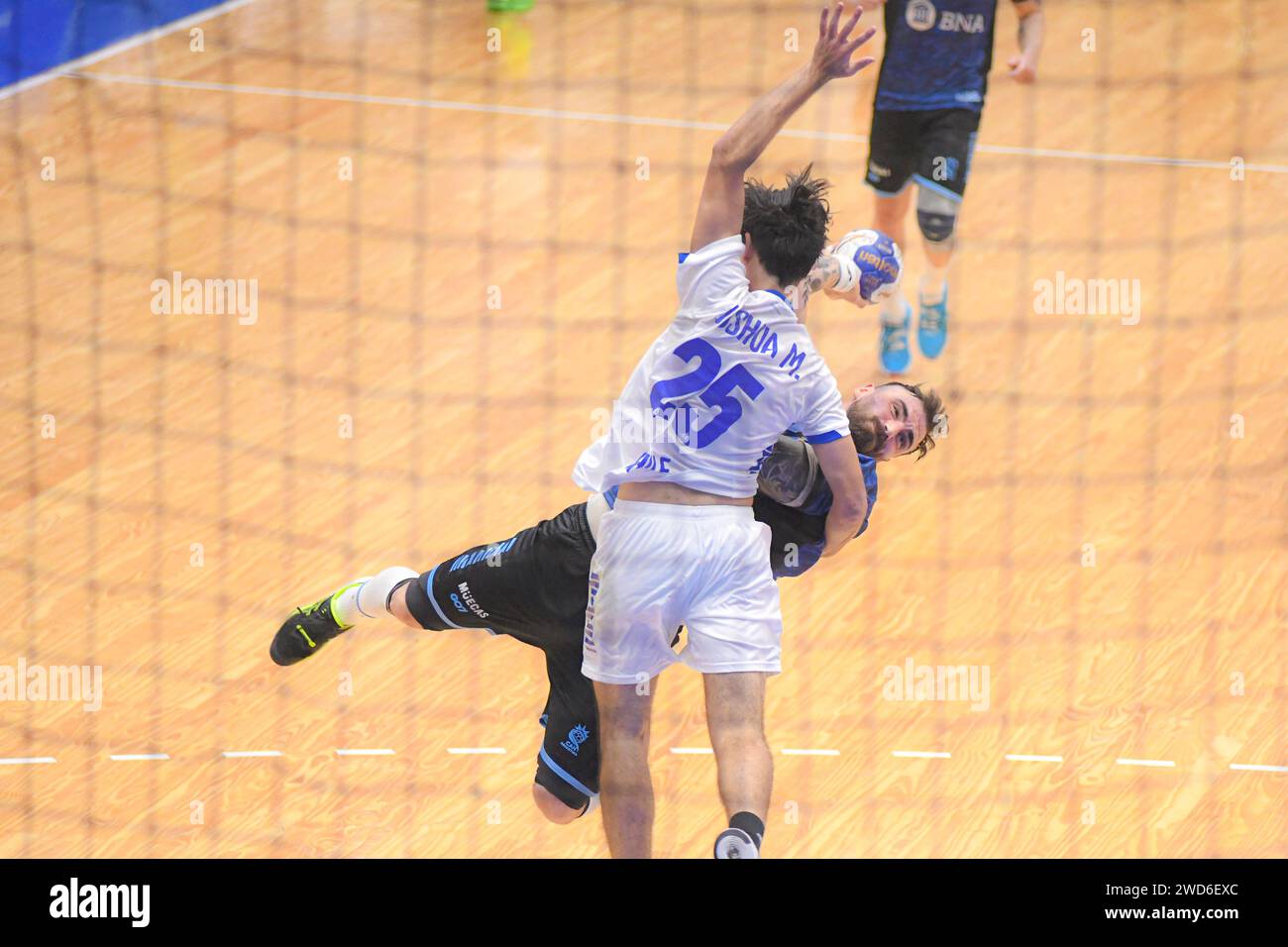 Lucas Moscariello (Argentinien). Torneo Sur-Centro Handball. Buenos Aires, Argentinien Stockfoto