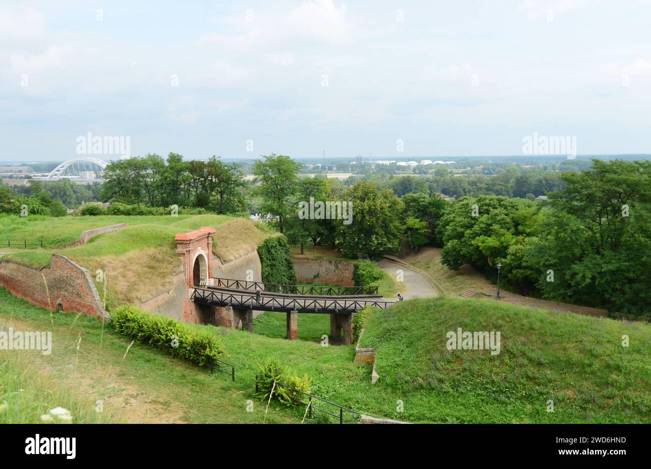 Die Festung Petrovaradin in Novi, Sad, Serbien. Stockfoto