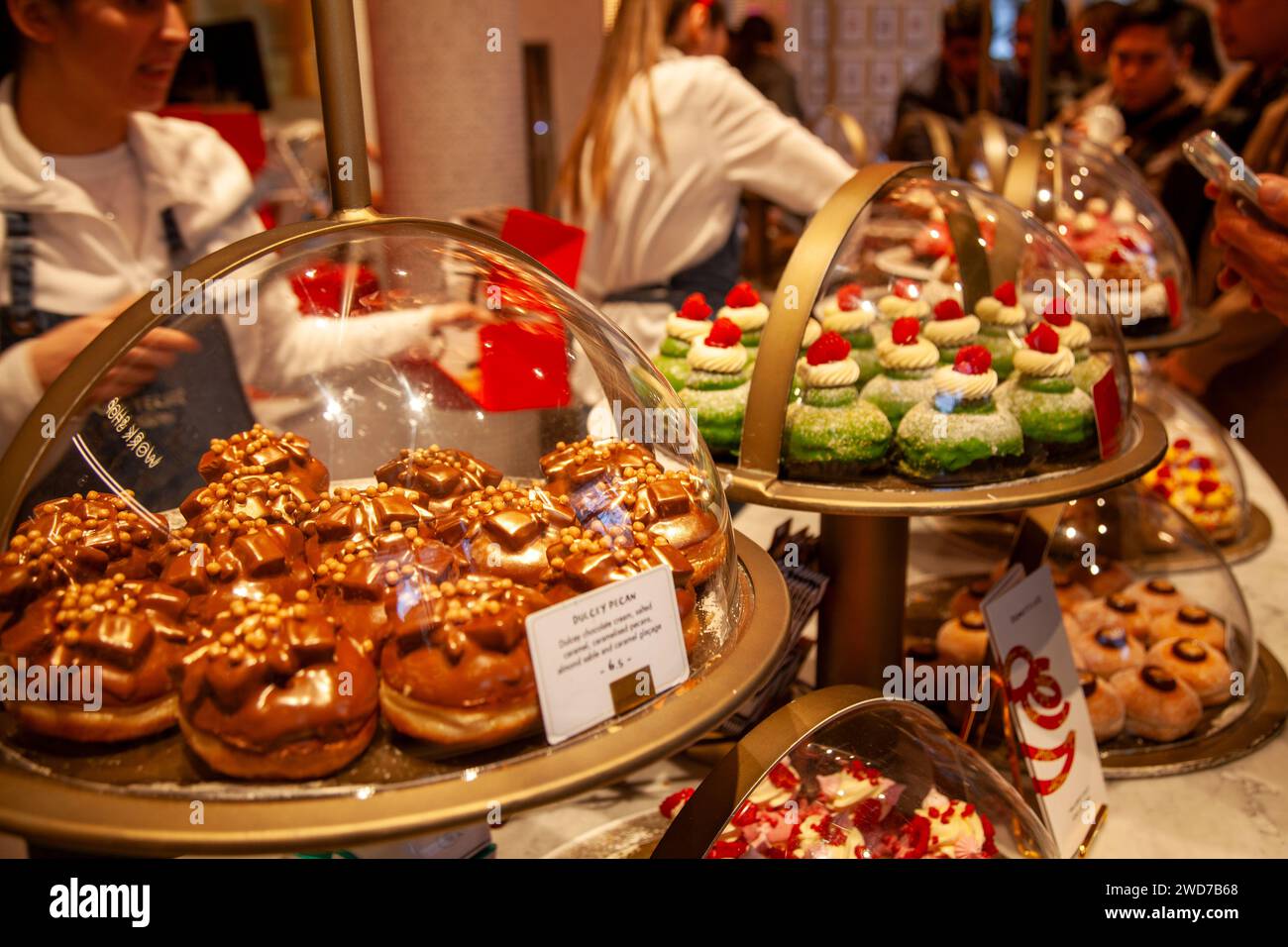 Donutelier Boutique Bakery in London, Großbritannien Stockfoto