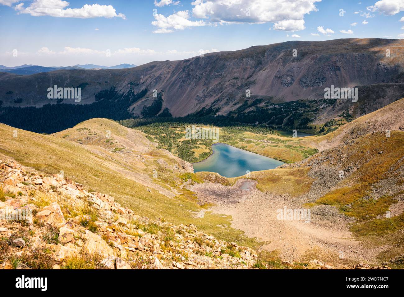 Heart Lake in der James Peak Wilderness, Colorado Stockfoto