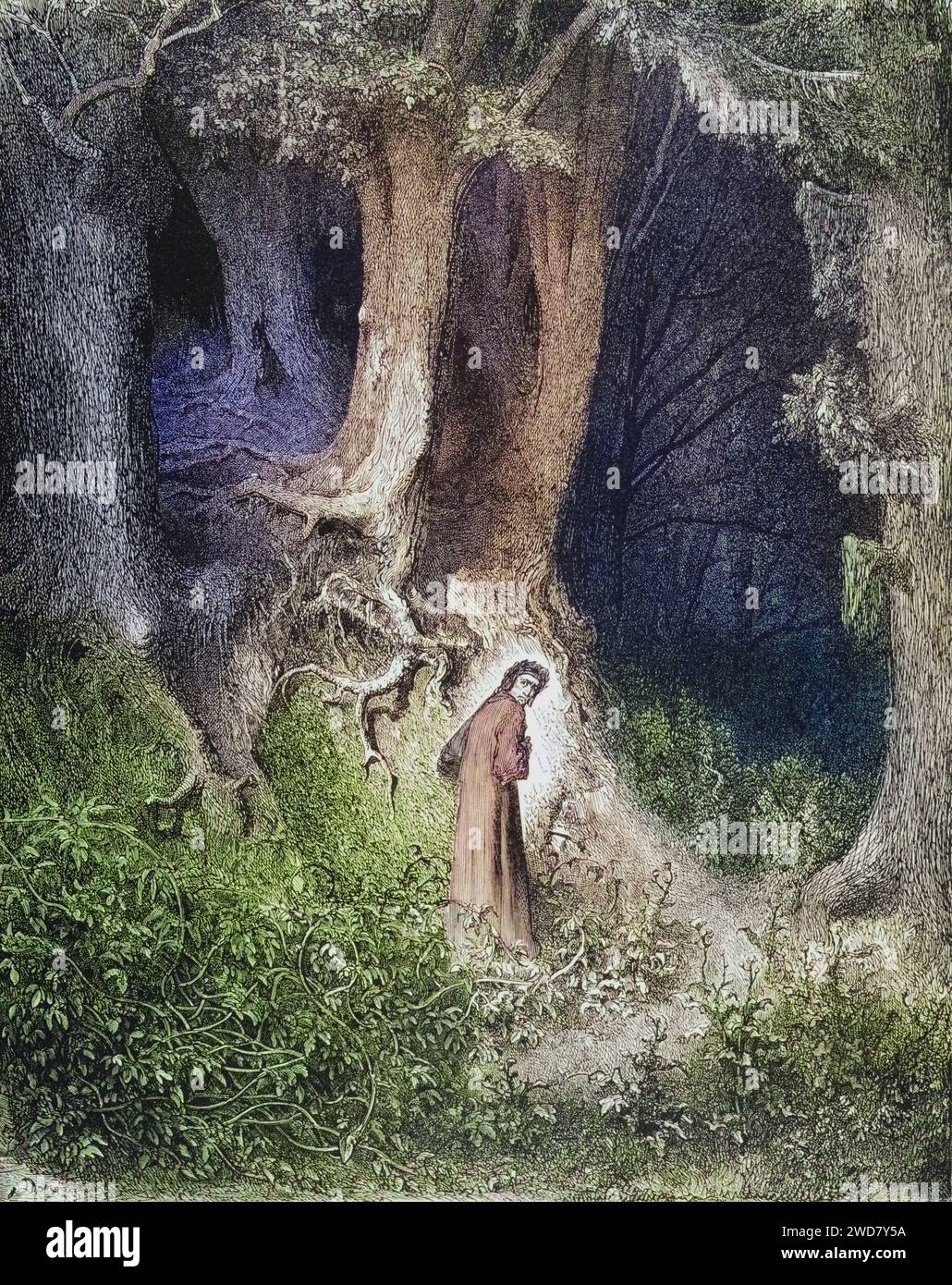 Illustration von Gustave Dore (1832-1883) für Dantes Inferno, die Göttliche Komödie von Dante Alighieri Canto, Inferno, Hölle, Paradies, Engel, Verdammnis, Historisch, digital restaurierte Reproduktion von einer Vorlage aus dem 19. Jahrhundert, Datum nicht angegeben Stockfoto