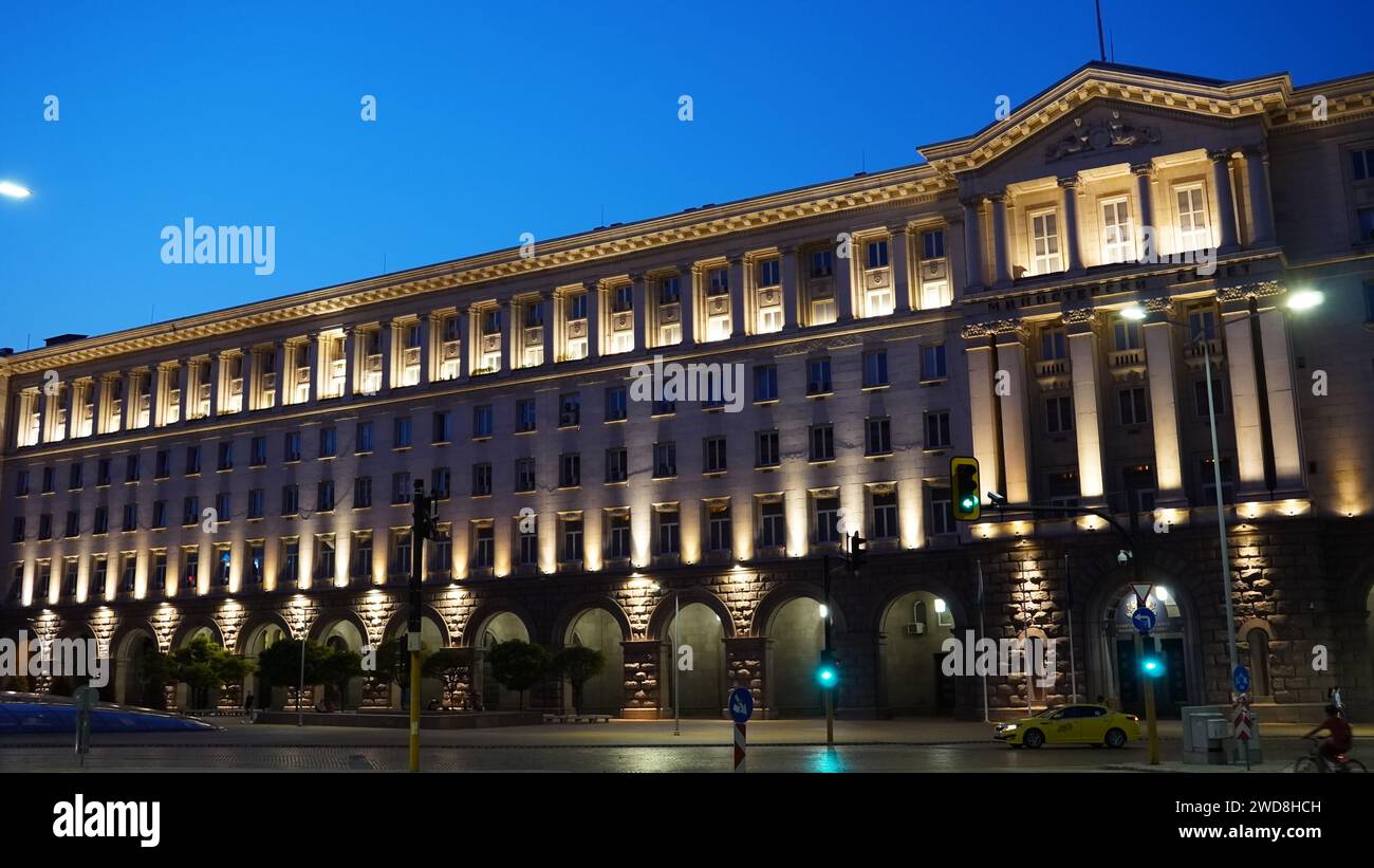 Der Ministerrat der Republik Bulgarien und das bulgarische Parlament im Stadtzentrum von Sofia, Bulgarien Stockfoto