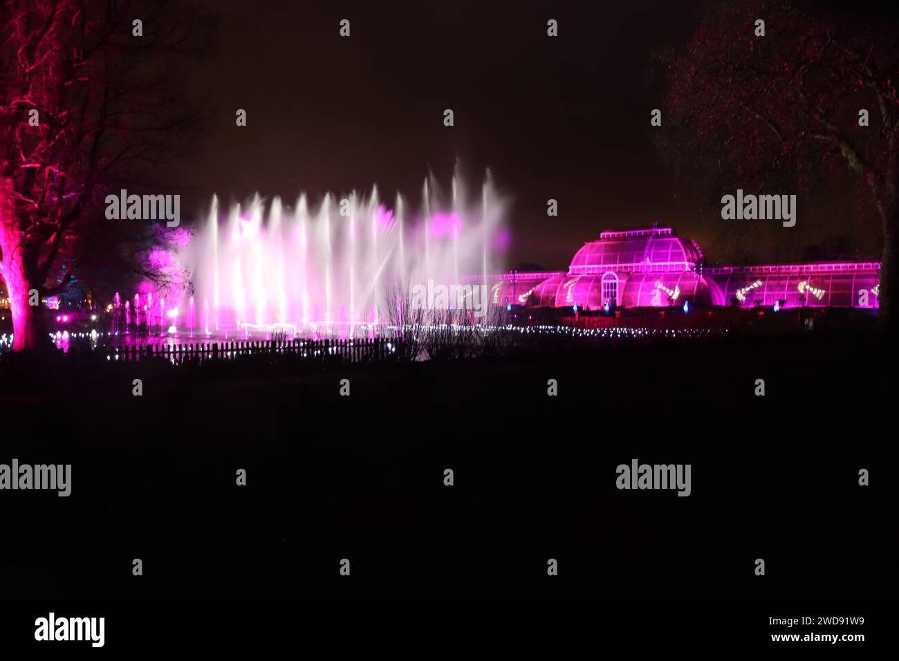 Weihnachten in Kew Gardens. Stockfoto