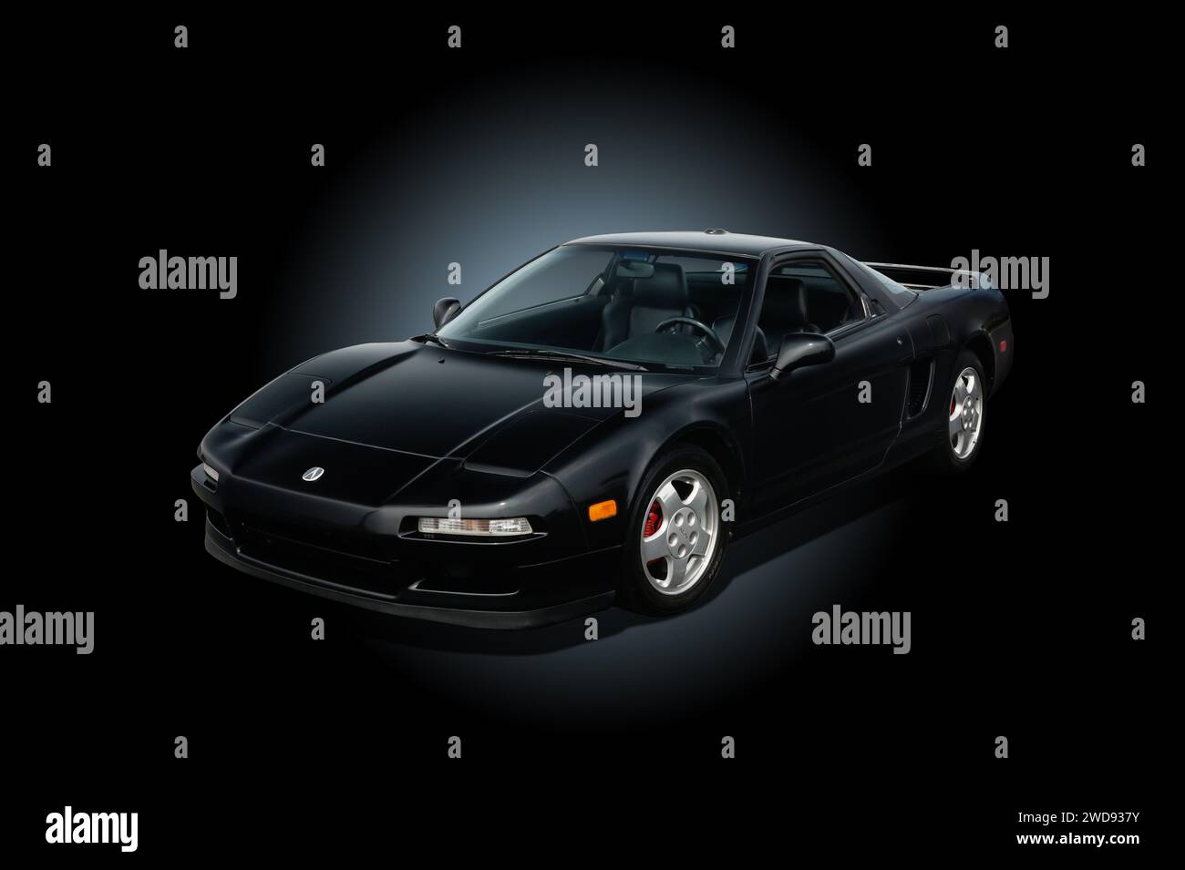 Auto- 1992 Acura NSX. Schwarz. Dayton, Ohio, USA. Steve Henriksen - MYFANTC. Stockfoto