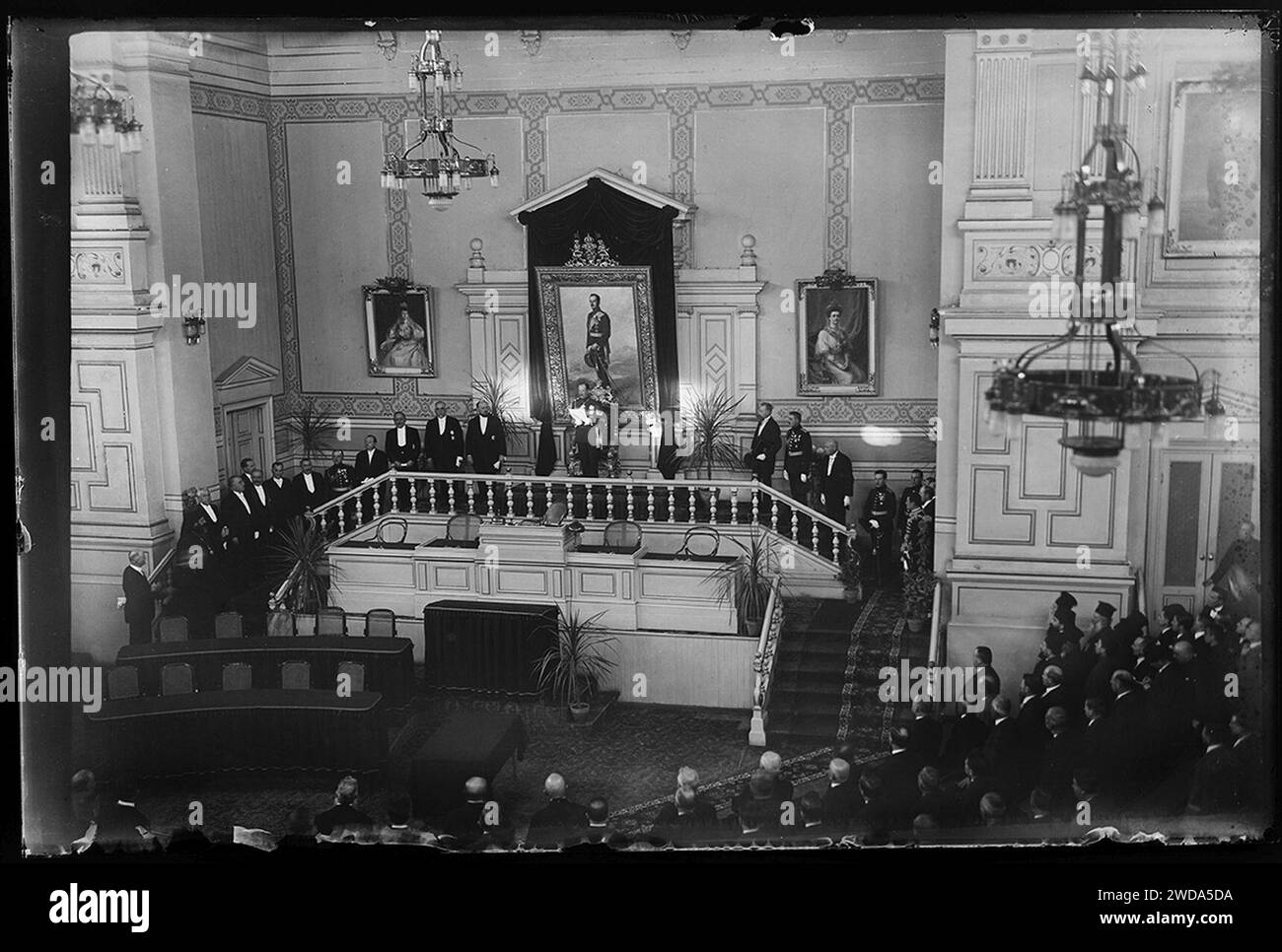 1926 eröffnet Boris III. Eine Sitzung der Nationalversammlung. Stockfoto