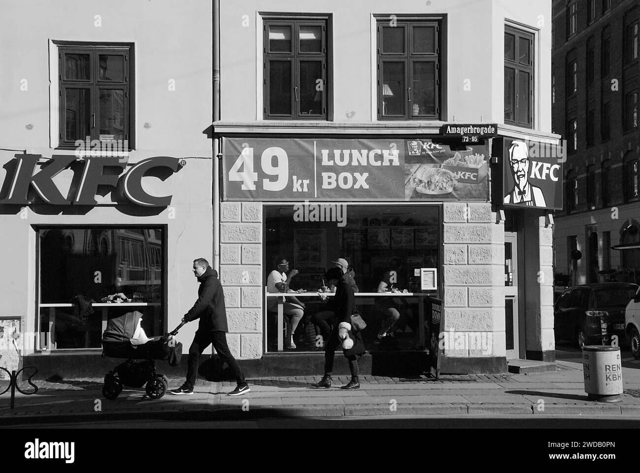 Kopenhagen/Dänemark  10. März 2017 - amerikanische KFC fst-Kette Foor Restaurant in der dänischen Hauptstadt. ( Foto. Francis Dean/Deanpictures.) Stockfoto