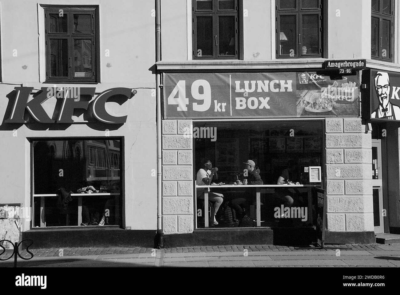 Kopenhagen/Dänemark  10. März 2017 - amerikanische KFC fst-Kette Foor Restaurant in der dänischen Hauptstadt. ( Foto. Francis Dean/Deanpictures.) Stockfoto