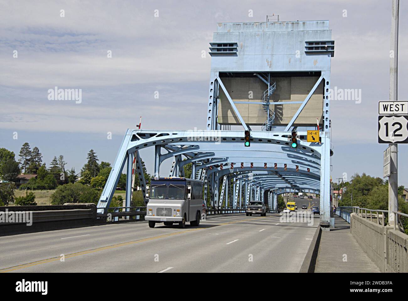 LEWISTON/IDAHO STATE/USA-Blue Snake River Bridge 19 2014 Stockfoto