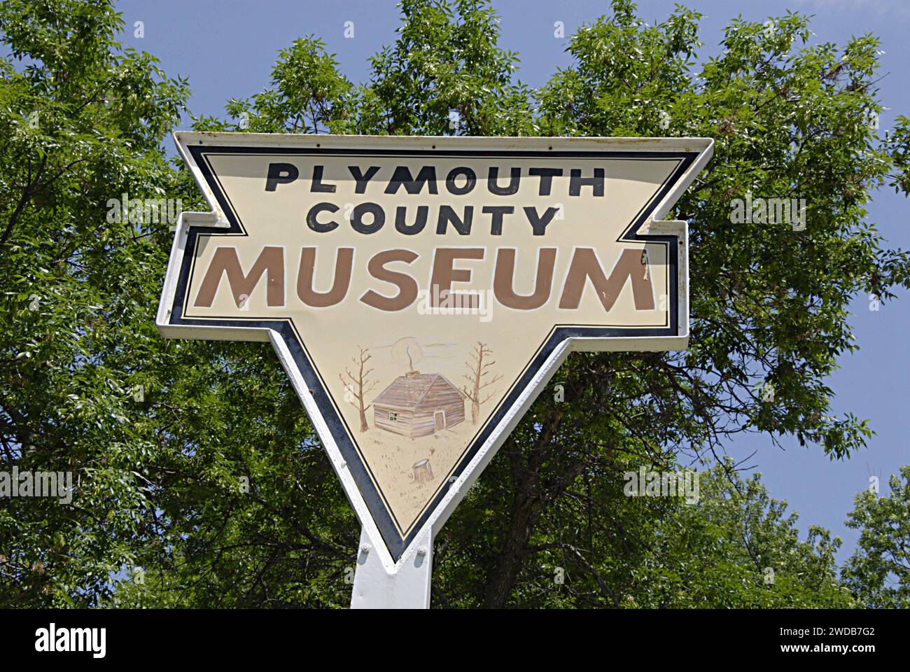 LE MARS/IOWA/USA- Foto-Feature fünf Tage im Leben der Herrscherstadt Le mars im mittleren westen Iowa State Histroical Museum mit Blue Bonny Ice Cream Hauptstadt, altes Gebäude und Bank und Secen der alten Herrscherstadt 12. JUNI 2014 Stockfoto