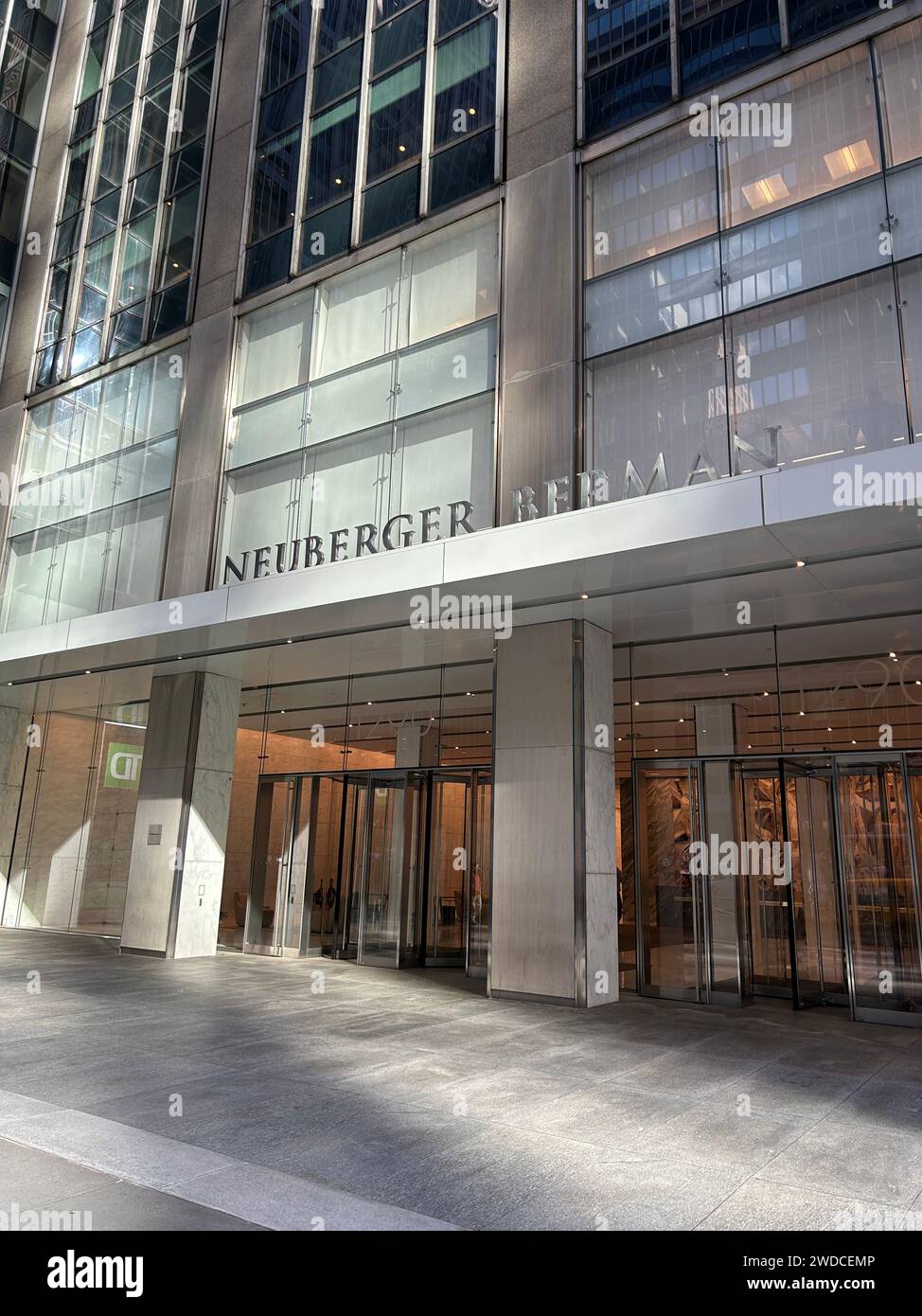 Neuberger Berman Group LLC, Hauptsitz des Gebäudes, 1290 Avenue of the Americas, New York City, New York, USA Stockfoto