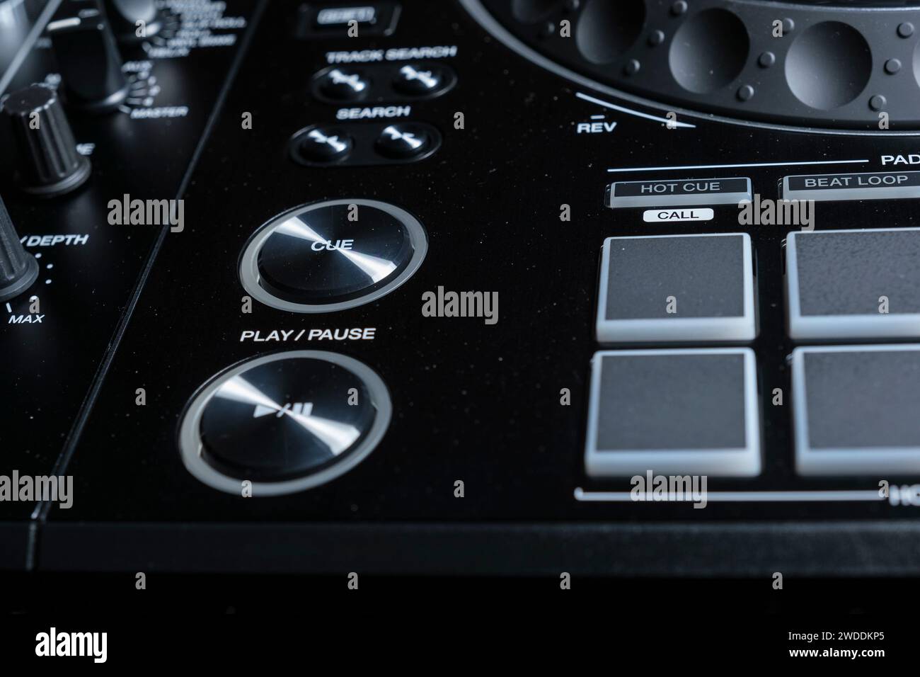 Details zur DJ-Ausrüstung Stockfoto