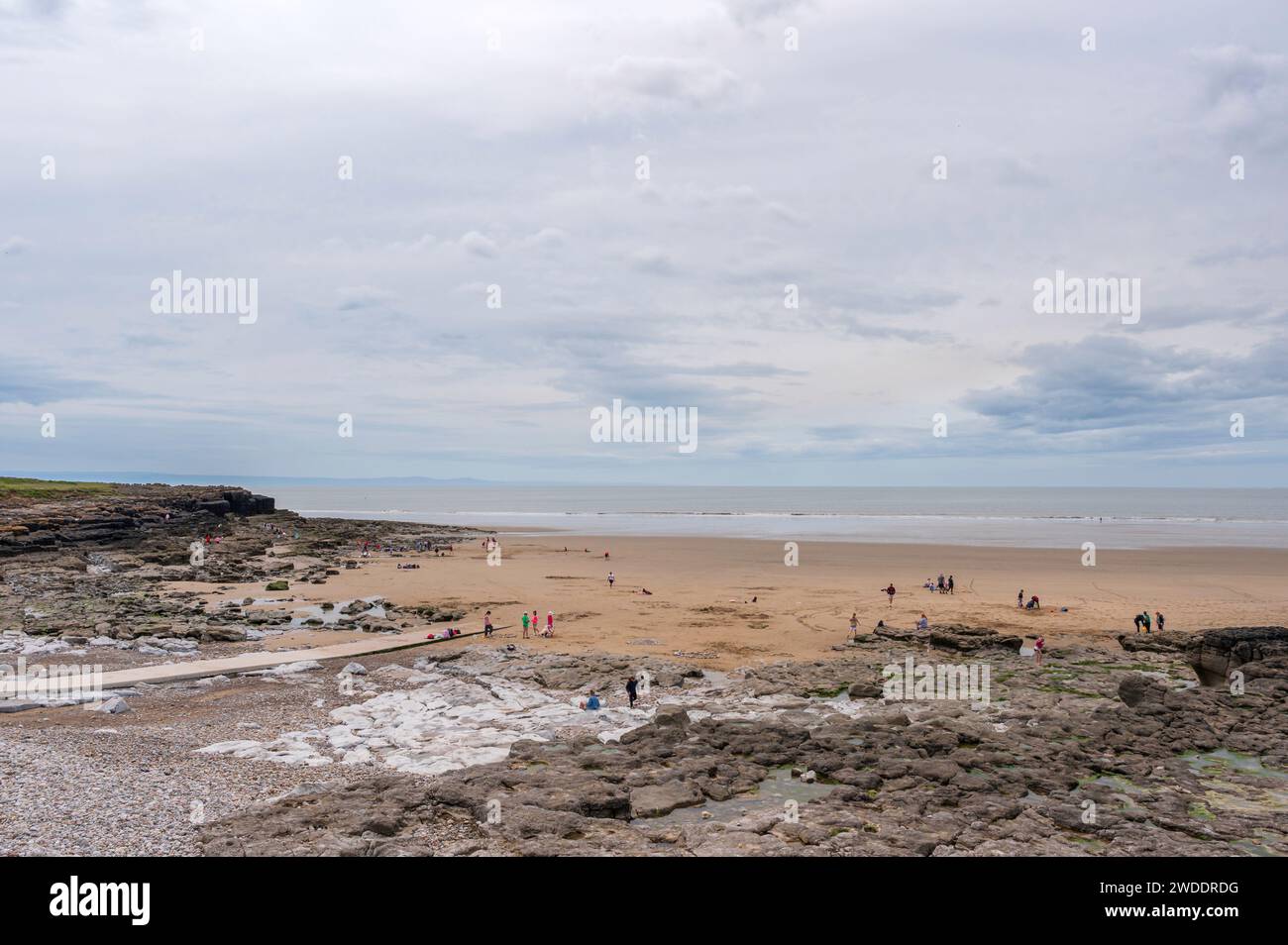 Rest Bay, ein wunderschöner Strand in Porthcawl, Südwales. Stockfoto