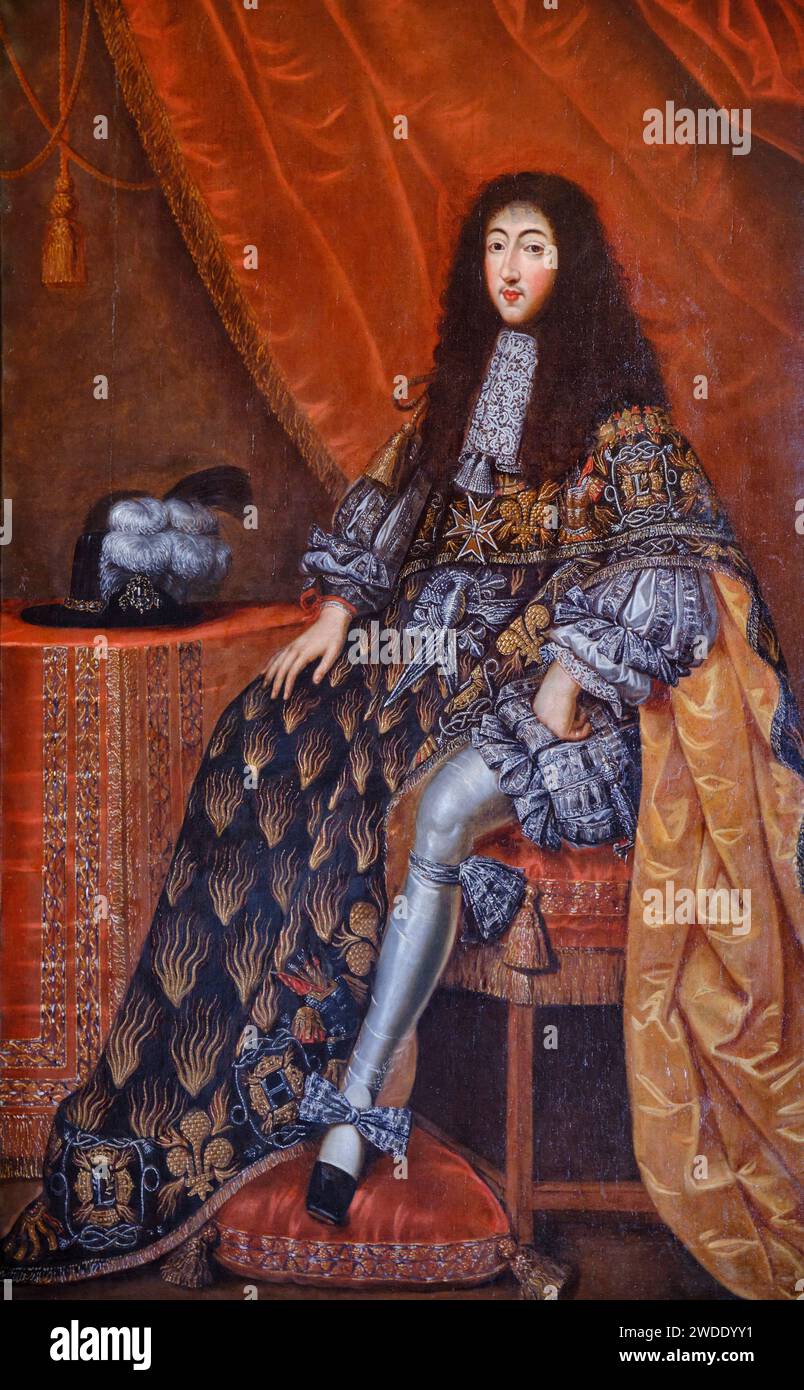 Frankreich, Loir-et-Cher (41), Loire-Tal, das von der UNESCO zum Weltkulturerbe erklärt wurde, Chambord, Gaston d'Orléans, Französische Schule, 17. Jahrhundert Stockfoto