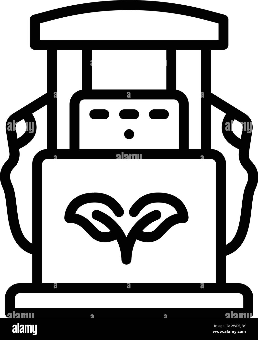 Symbol für ECO Fuel, ECO Stock Vektor