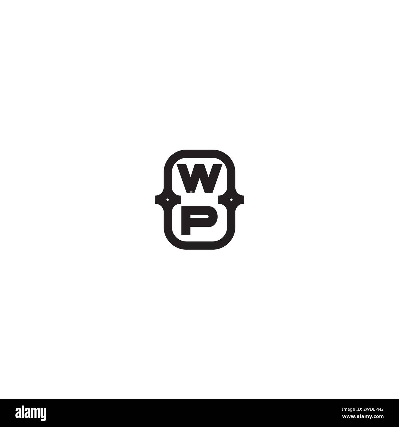 WP Line bold-Konzept in hochwertigem, professionellem Design, das auf allen Druckmedien gut gedruckt wird Stock Vektor