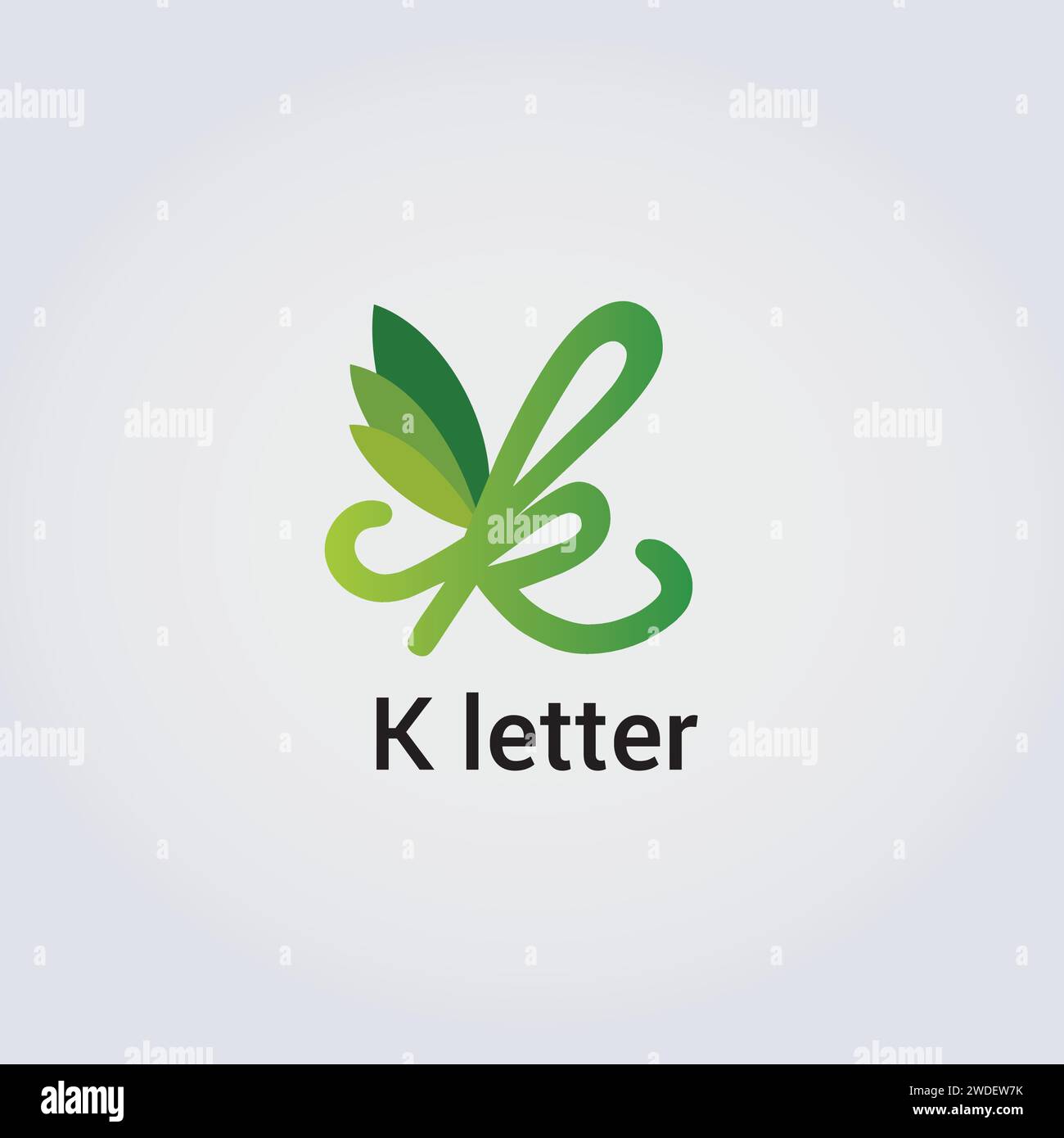 K Letter Icon Design Single isoliertes Logo Design Marke Corporate Identity verschiedene Farben editierbare Vorlage Vektor Monogramm Emblem Illustration Stock Vektor