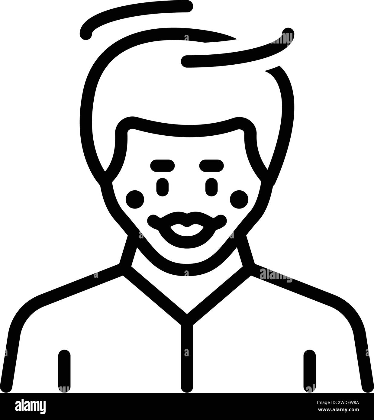 Symbol für Unschuldige, offen Stock Vektor