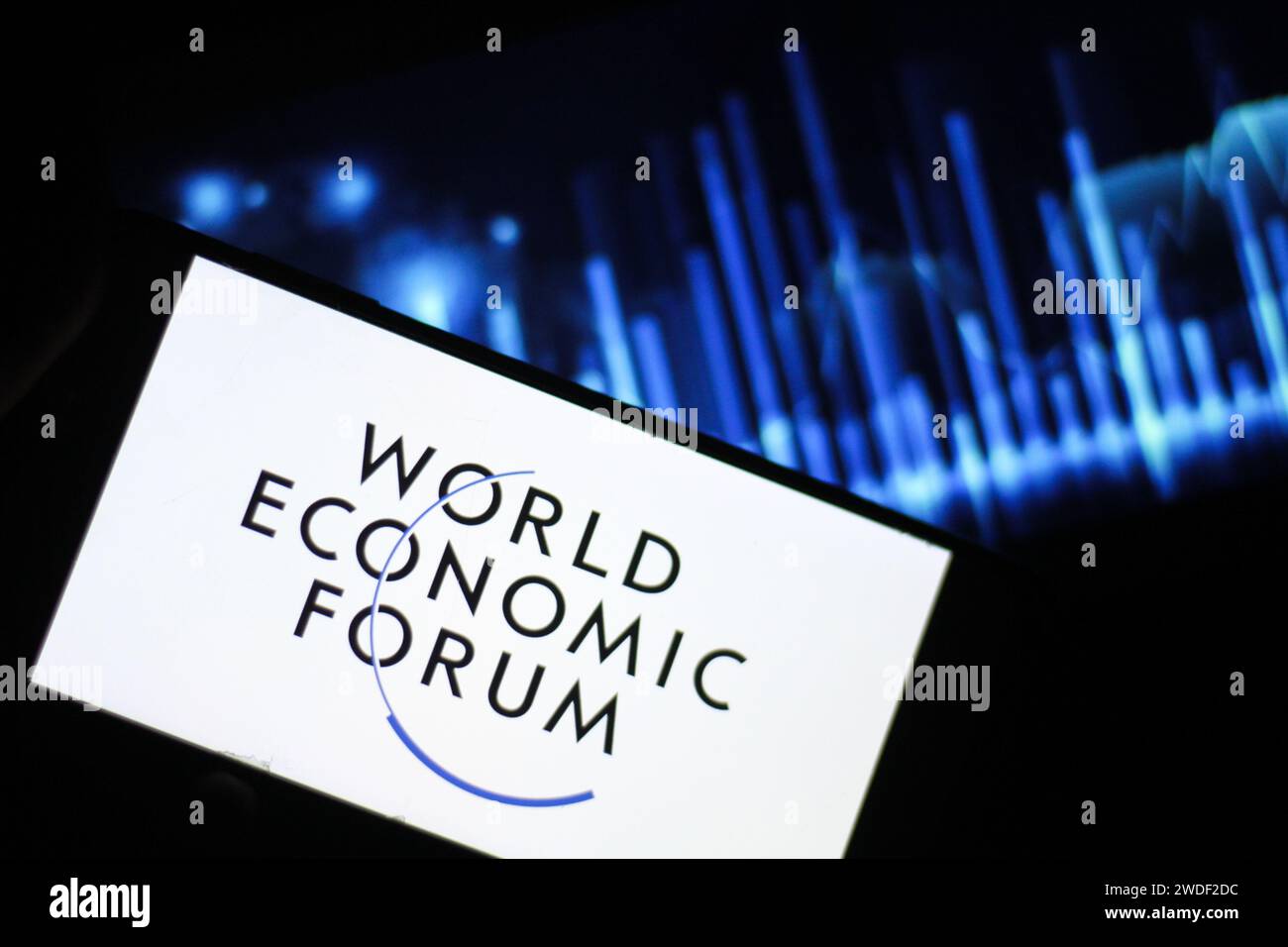 18. Januar 2024: Tunis, Tunesien. 18. Januar 2024. Das Logo des Weltwirtschaftsforums (WEF) wird auf einem Smartphone angezeigt. Die WEF ist eine unabhängige internationale Organisation, die sich der Verbesserung der Lage der Welt verschrieben hat. Die 54. Jahrestagung des Weltwirtschaftsforums findet vom 15. Bis 19. Januar 2024 in Davos-Klosters in der Schweiz unter dem Motto „Wiederaufbau des Vertrauens“ statt, um die weltweit drängendsten globalen Herausforderungen anzugehen (Credit Image: © Hasan mrad/IMAGESLIVE via ZUMA Press Wire). Nicht für kommerzielle ZWECKE! Stockfoto 18. Januar 2024: Tunis, Tunesien. 18. Januar 2024. Das Logo des Weltwirtschaftsforums (WEF) wird auf einem Smartphone angezeigt. Die WEF ist eine unabhängige internationale Organisation, die sich der Verbesserung der Lage der Welt verschrieben hat. Die 54. Jahrestagung des Weltwirtschaftsforums findet vom 15. Bis 19. Januar 2024 in Davos-Klosters in der Schweiz unter dem Motto „Wiederaufbau des Vertrauens“ statt, um die weltweit drängendsten globalen Herausforderungen anzugehen (Credit Image: © Hasan mrad/IMAGESLIVE via ZUMA Press Wire). Nicht für kommerzielle ZWECKE! Stockfoto