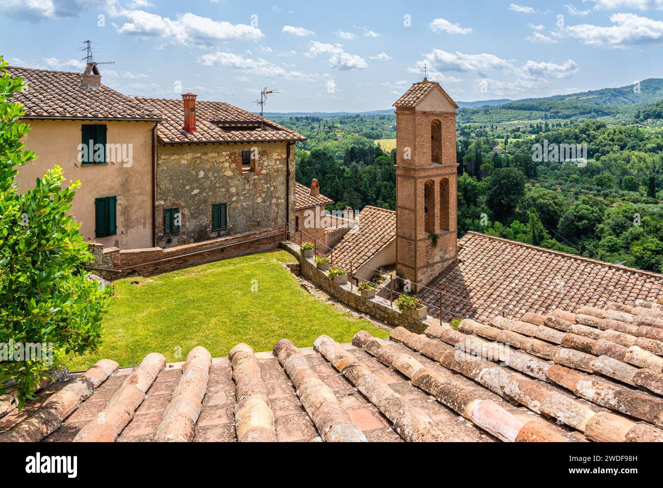 Cetona, ein wunderschönes toskanisches Dorf in der Provinz Siena. Toskana, Italien. Stockfoto