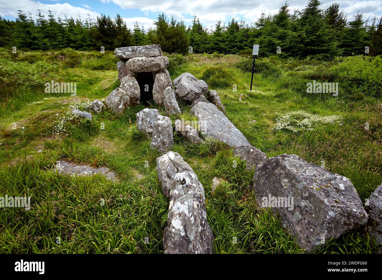 Duntryleague Passage Tomb, County Limerick, Stockfoto